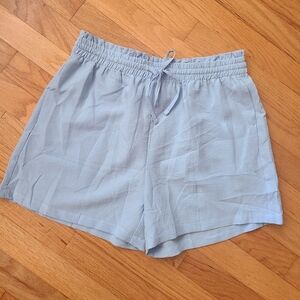 Light Blue Drawstring Shorts